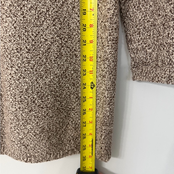 Wool Cashmere Blend Soft Brown & White Marl Open Cardigan Women’s XS Carlisle - Picture 6 of 6